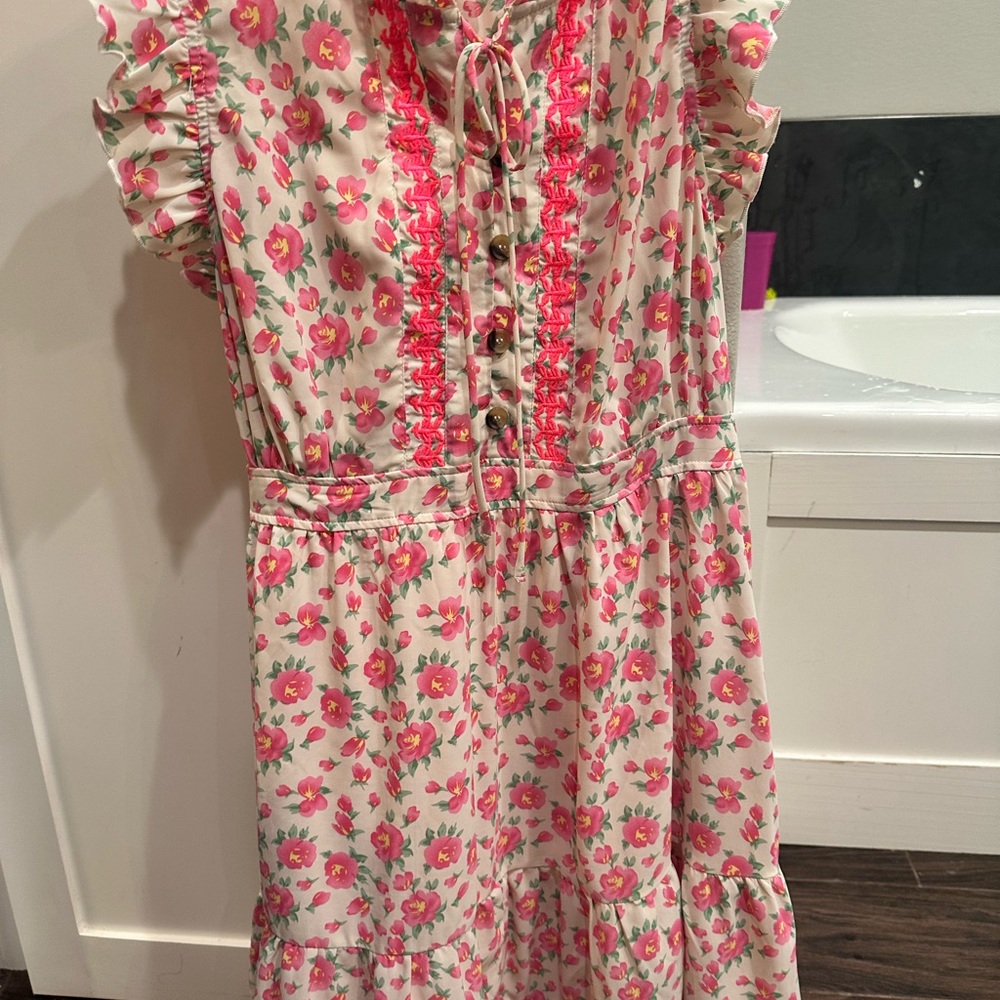 Kori Pink Floral Mini Dress